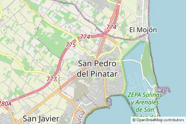 Karte San Pedro del Pinatar