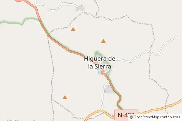 Karte Higuera de la Sierra