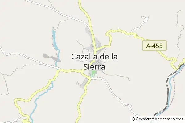 Karte Cazalla de la Sierra