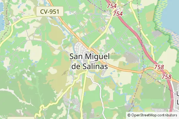 Karte San Miguel de Salinas