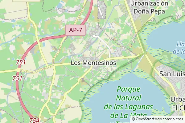 Karte Los Montesinos