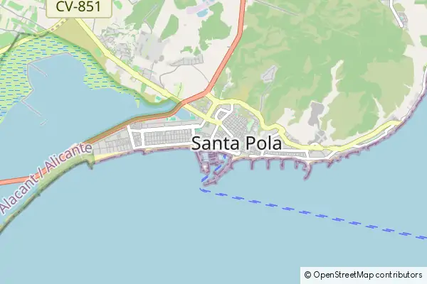 Karte Santa Pola