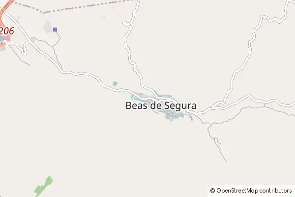 Karte Beas de Segura