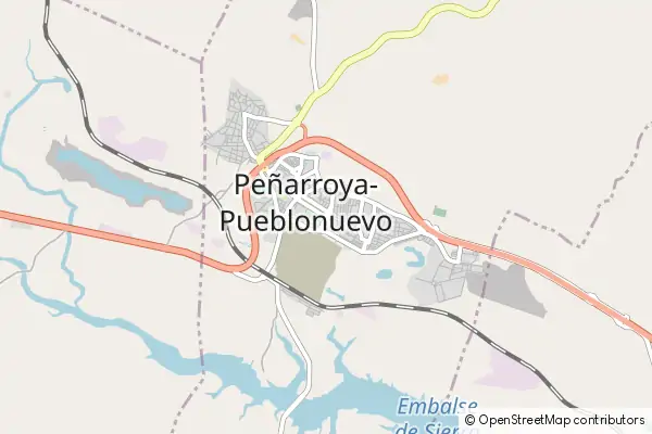 Karte Peñarroya-Pueblonuevo