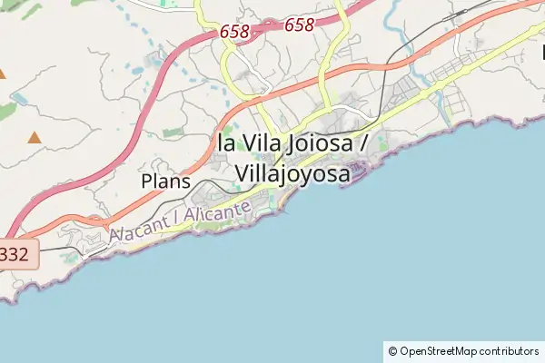 Karte Villajoyosa