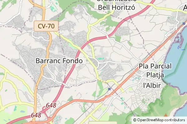 Karte l'Alfàs del Pi