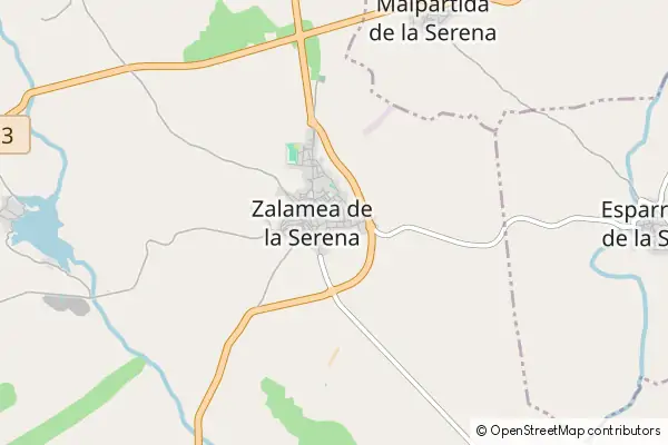 Karte Zalamea de la Serena