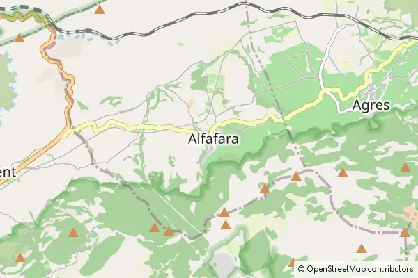 Karte Alfafara