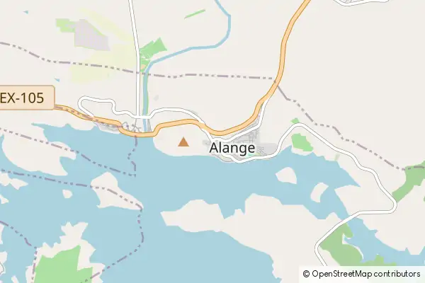 Karte Alange