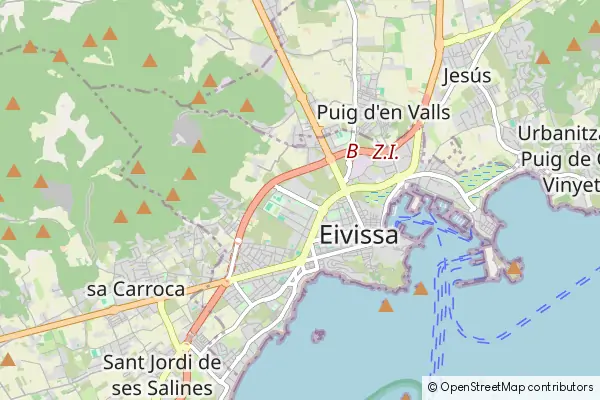 Karte Santa Agnès de Corona