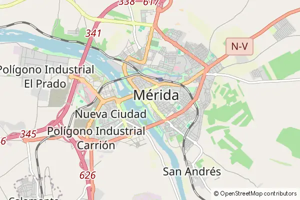 Karte Mérida