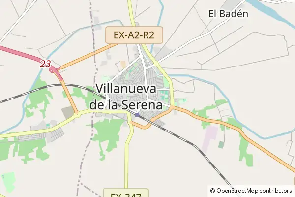 Karte Villanueva de la Serena