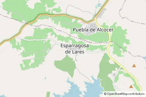 Karte Esparragosa de Lares