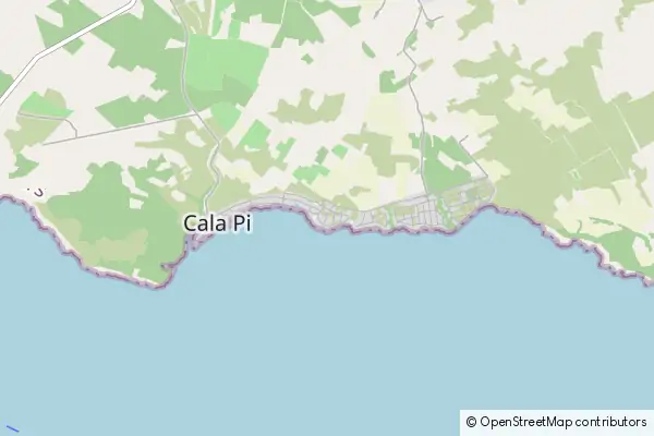 Karte Cala Pi