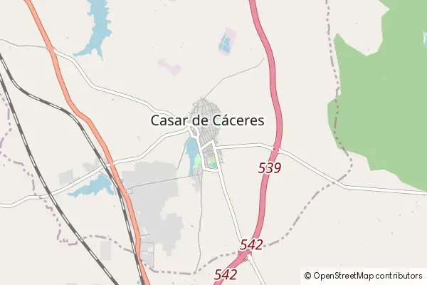 Karte Casar de Cáceres