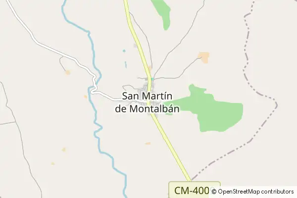 Karte San Martín de Montalbán