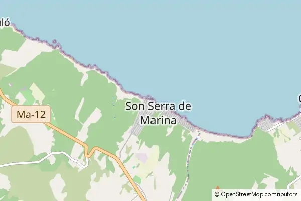 Karte Son Serra de Marina