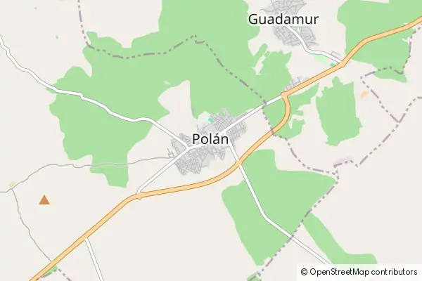 Karte Polán