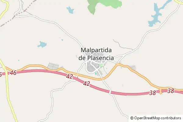 Karte Malpartida de Plasencia