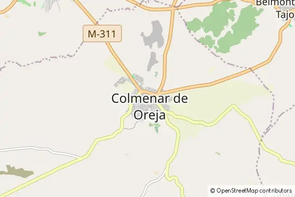 Karte Colmenar de Oreja