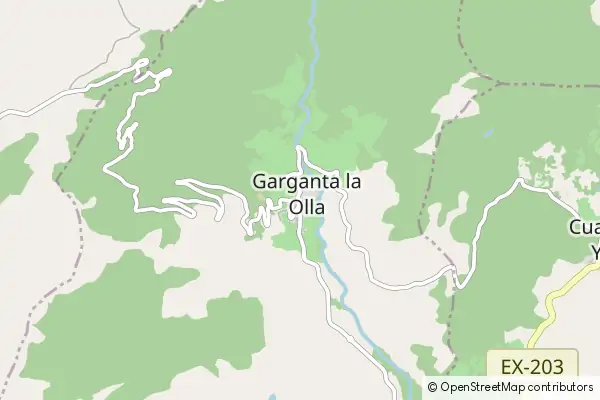 Karte Garganta la Olla