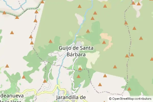 Karte Guijo de Santa Bárbara