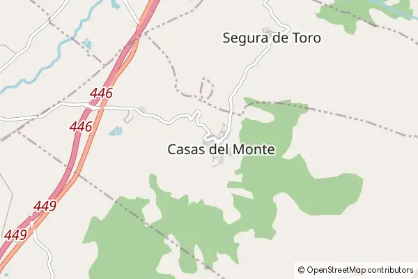 Karte Casas del Monte