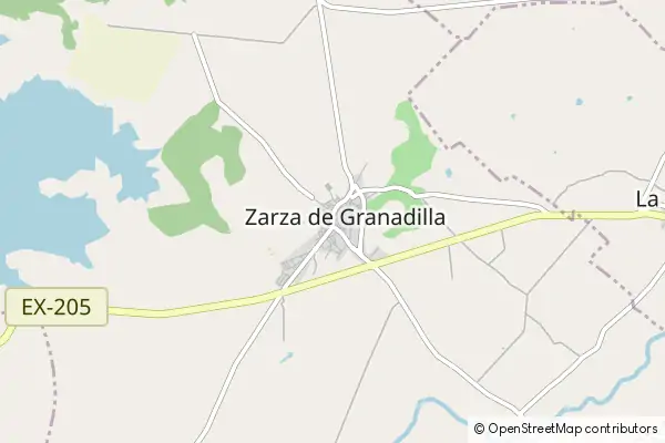 Karte Zarza de Granadilla