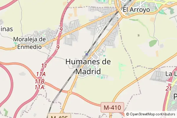 Karte Humanes de Madrid