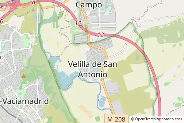 Karte Velilla de San Antonio