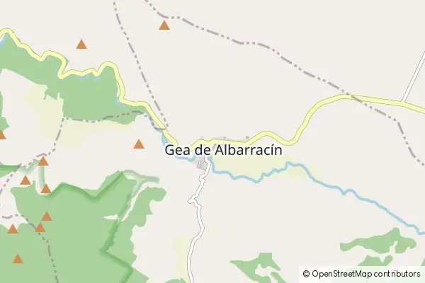 Karte Gea de Albarracín