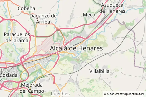 Karte Alcalá de Henares