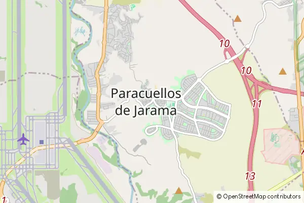 Karte Paracuellos de Jarama