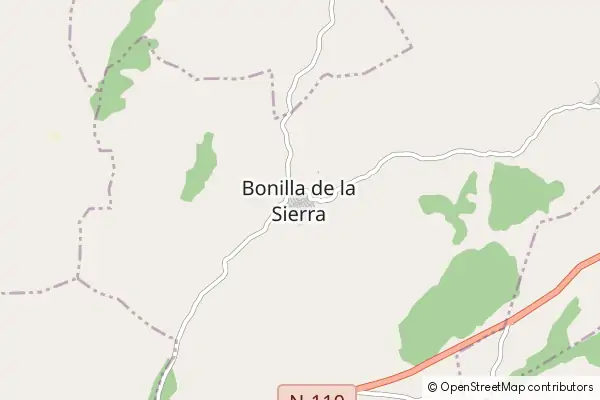 Karte Bonilla de la Sierra