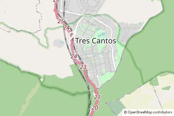 Karte Tres Cantos