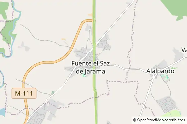 Karte Fuente El Saz De Jarama