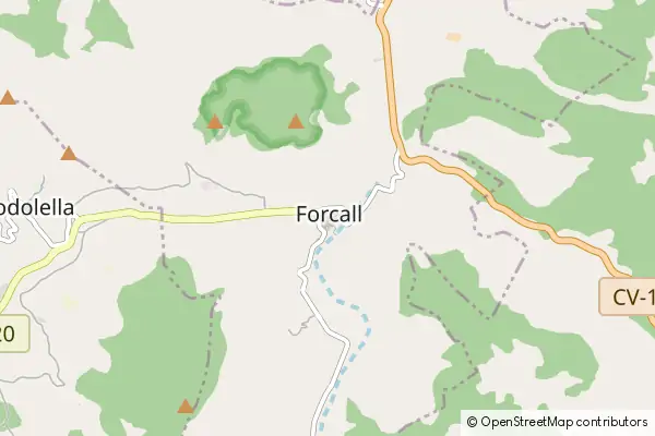 Karte Forcall