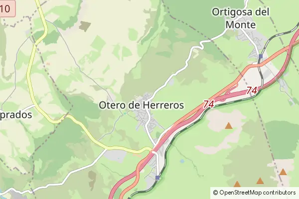 Karte Otero de Herreros