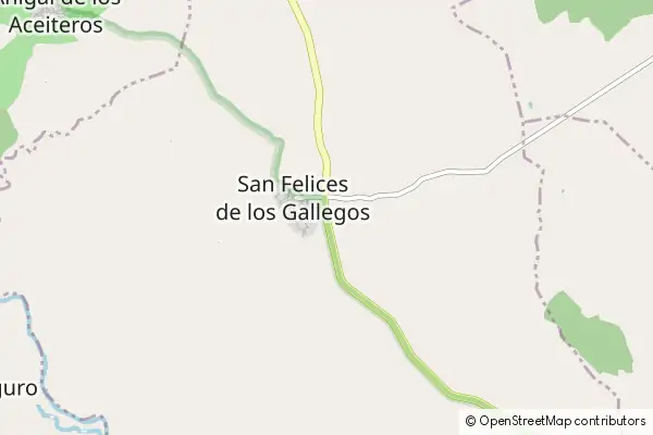 Karte San Felices de los Gallegos
