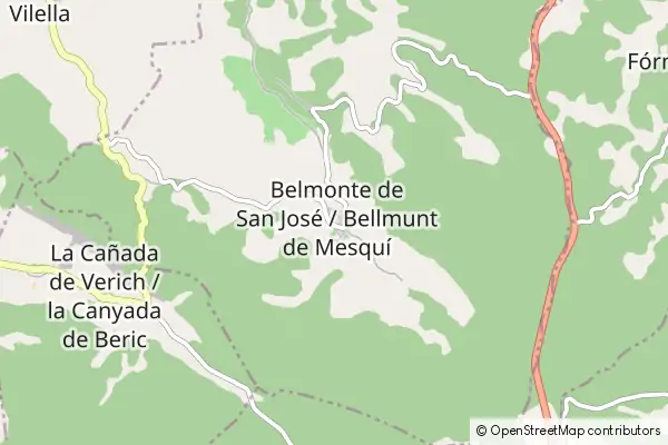 Karte Belmonte De San Jose