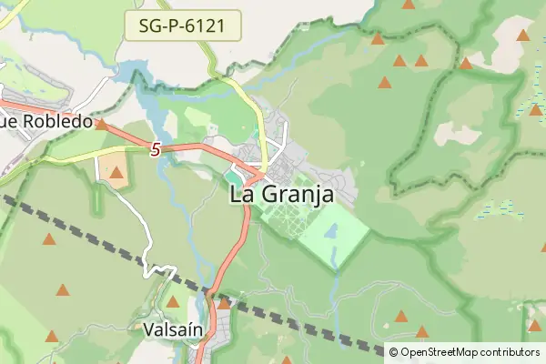 Karte La Granja de San Ildefonso
