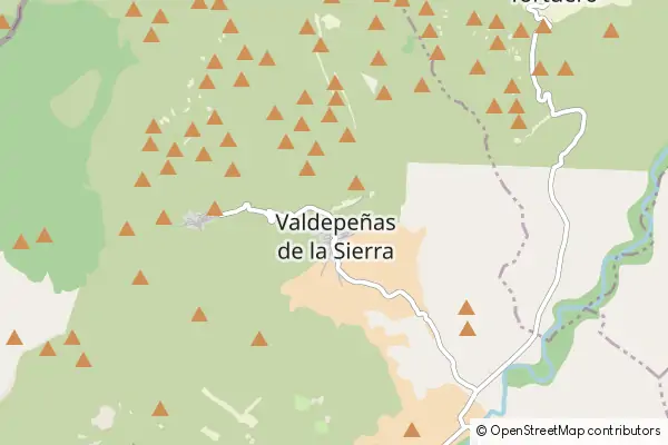 Karte Valdepeñas de la Sierra