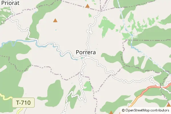 Karte Porrera