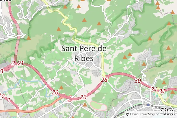 Karte Sant Pere de Ribes