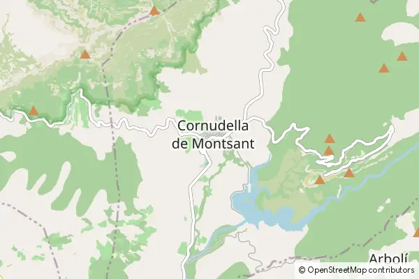 Karte Cornudella de Montsant