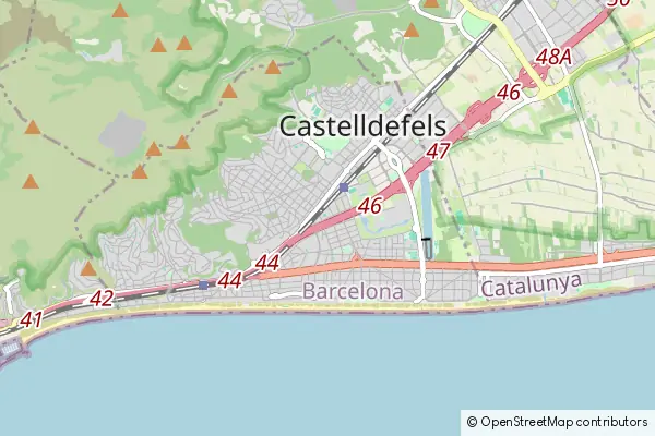 Karte Castelldefels