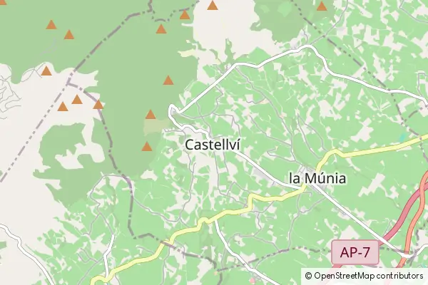 Karte Castellvi de la Marca