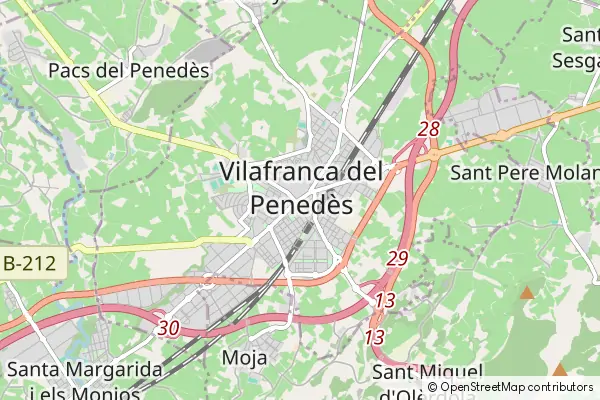 Karte Vilafranca del Penedès