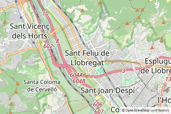 Karte Sant Feliu de Llobregat