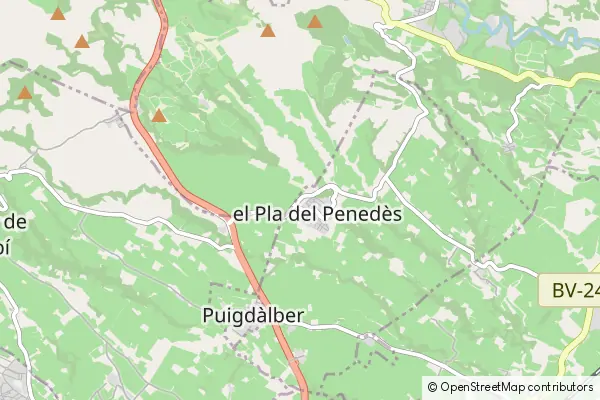 Karte el Pla del Penedès